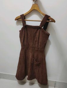Cute Brown Corduroy Dress🧸