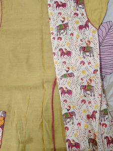 Elephant &amp; Horse Print Kurti