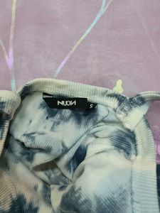 tie-dye ribbed tank top