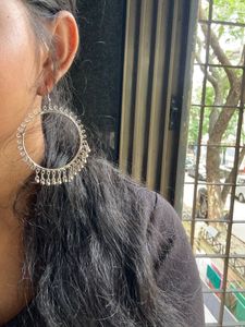 Oxidised Hoop Jhumka
