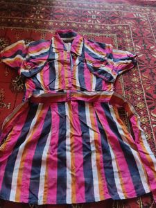 Striped Shirt Dress
