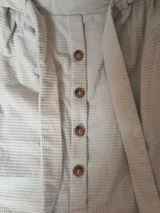 Beige Corduroy Mini Skirt