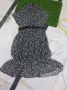 Heart Printed Imported Dress