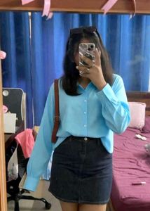 light sky blue shirt