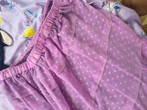 Purple Tiered Skirt