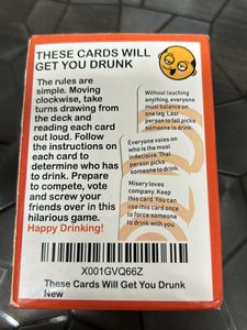 Playing Card Drinking Game For Adults