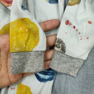 Burt&#39;s Bees Baby Celestial Zippered Romper