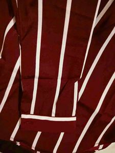 Striped Burgundy Top