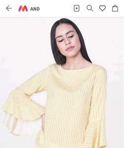 Yellow Stripped Top