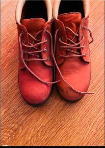Red Leather Boots