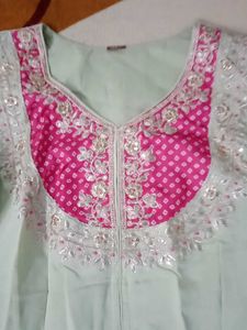 Elegant Beads embroidery kurta set