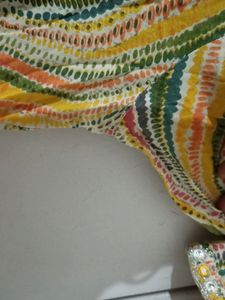 Beutiful A Line Kurti With Beautiful Neck Design