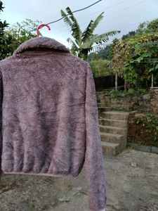 Fuzzy Mauve Jacket