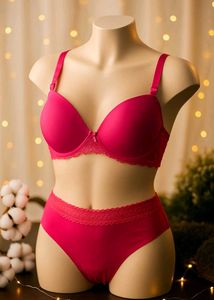 🇳🇿💫💗Rose Colour Imported Bra Penty Set