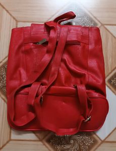 Red Bagpack For Women