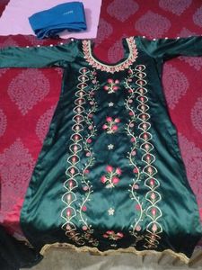 Emerald Green Embroidered Salwar Kameez