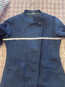 Elegant Navy Blue Overcoat