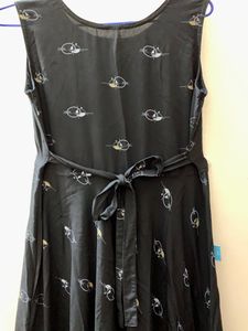 Flamboyant Women Fit And Flare Black Dress