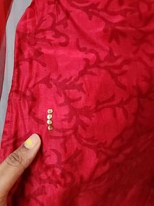 Red Partywear Kurti
