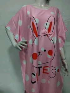 Kaftan Nighty | Cute Pink Bunny Dress 💖🎀