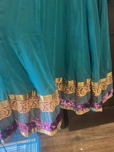 Elegant Teal Anarkali Kurta Set