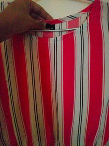 Pink Striped Top
