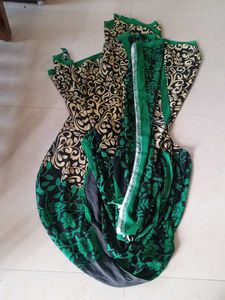 Multicolor Synthetic Saree_used
