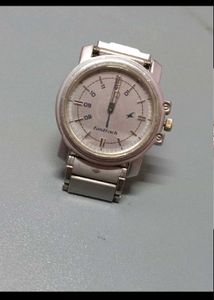 Fastrack Men’s Silver Stainless Steel Analog Watch