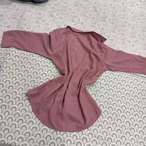 Mauve Button-Up Shirt