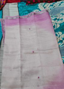 Dual Shade Embroidery Saree