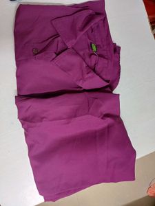 Purple women Shirtkurthi pant