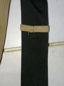 Beige Belt with Gold Buckle