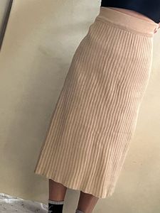 Nude Colour Skirts For Women Good Quality