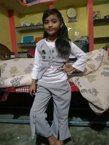 Girls Coat Pants Top Pant Grey Jacket Set for Kids