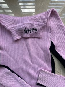 Cute Pink Knit Top