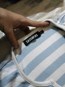 Striped long sleeve top