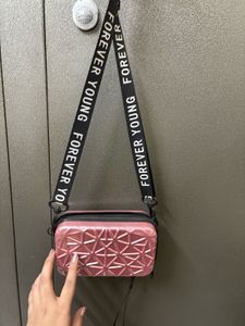 Rose Gold &#34;Forever Young&#34; Crossbody Sling Bag