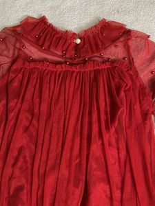 Red Beads Party Wear Top 🌹