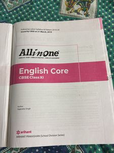 English Core CBSE Class 11, All In One Arihant