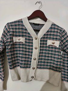 Tweed crop Cardigan