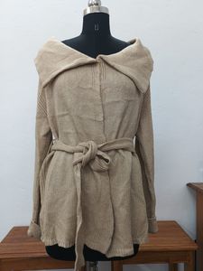 Beige Knit Cardigan