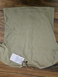 Khaki Crop Top