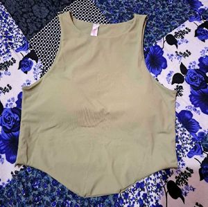 Zivame Bra Top With Inbuilt Cups-olive