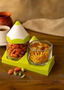 Cute Pencil Dryfruits Storage Jars