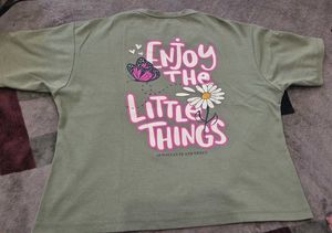 girls Cute Butterfly Graphic T-Shirt