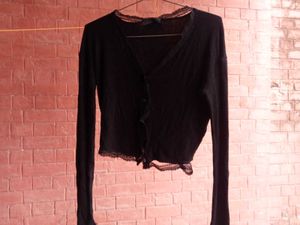 Pinteresty Lace Cardigan Black