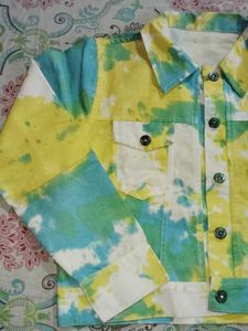 Tie-Dye Denim Jacket
