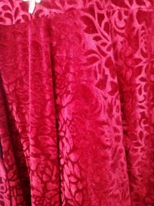 RED VELVET GOWN PARTY WEAR
