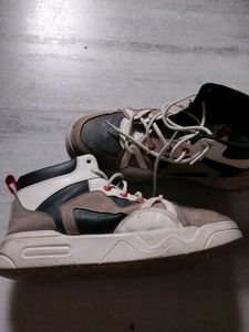 Vintage Guo Chao High-Top Sneakers