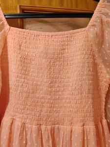 Peach Flared dress Never Worn